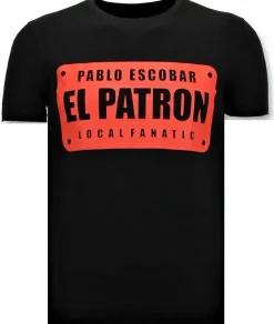 T-shirt Heren - El Patron - Zwart