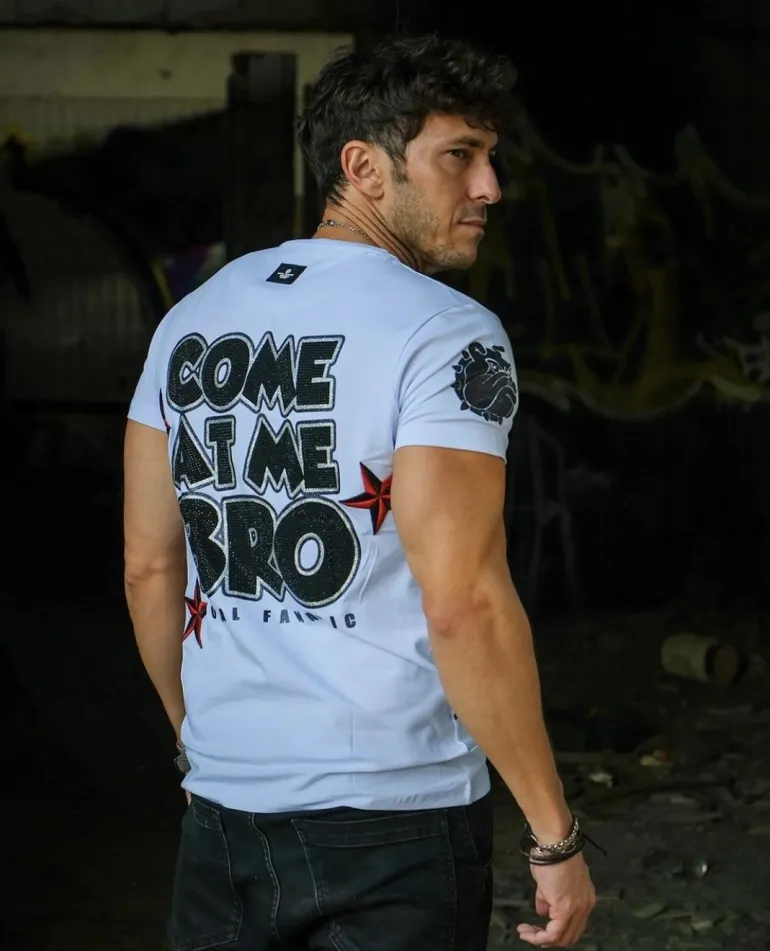 T-shirt Heren - Fight Club Spike - Wit