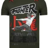 T-shirt Heren - Fighter Legend - Groen