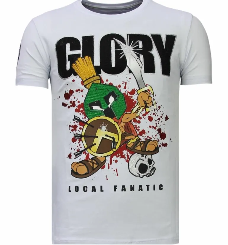 T-shirt Heren - Glory Martial - Wit