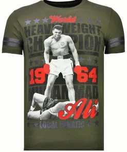 T-shirt Heren - Greatest Of All Time - Groen