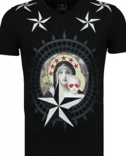 T-shirt Heren - Holy Mary - Zwart