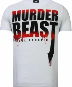 T-shirt Heren - Hunter Duck - Wit