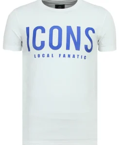 T-shirt Heren - ICONS - Wit