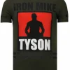 T-shirt Heren - Iron Mike Tyson - Groen