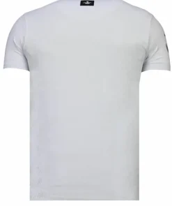 T-shirt Heren - Iron Man - Wit