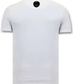 T-shirt Heren - Joaquin Guzman El Chapo - Wit