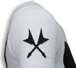 T-shirt Heren - Kiss My Mickey - Wit