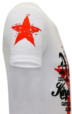 T-shirt Heren - La Coka Nostra - Wit