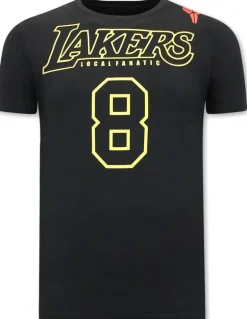 T-shirt Heren - Lakers Bryant 8 - Zwart