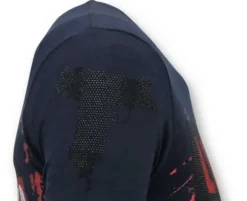 T-shirt Heren - Los Jefes De Narcos - Blauw