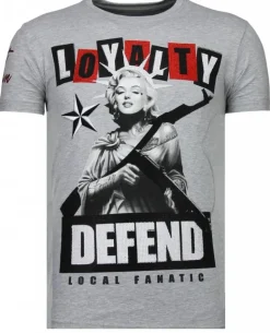 T-shirt Heren - Loyalty Marilyn - Grijs