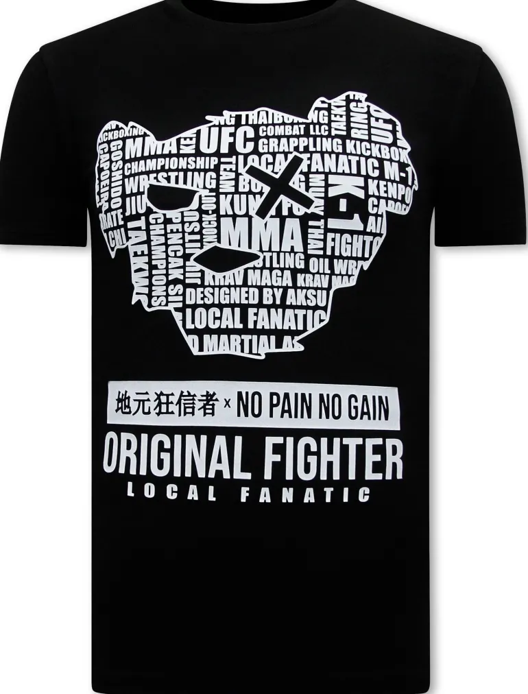 T-shirt Heren - MMA Orginal Fighter - Zwart