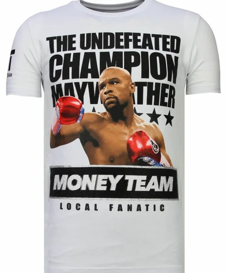 T-shirt Heren - Money Team Champion - Wit