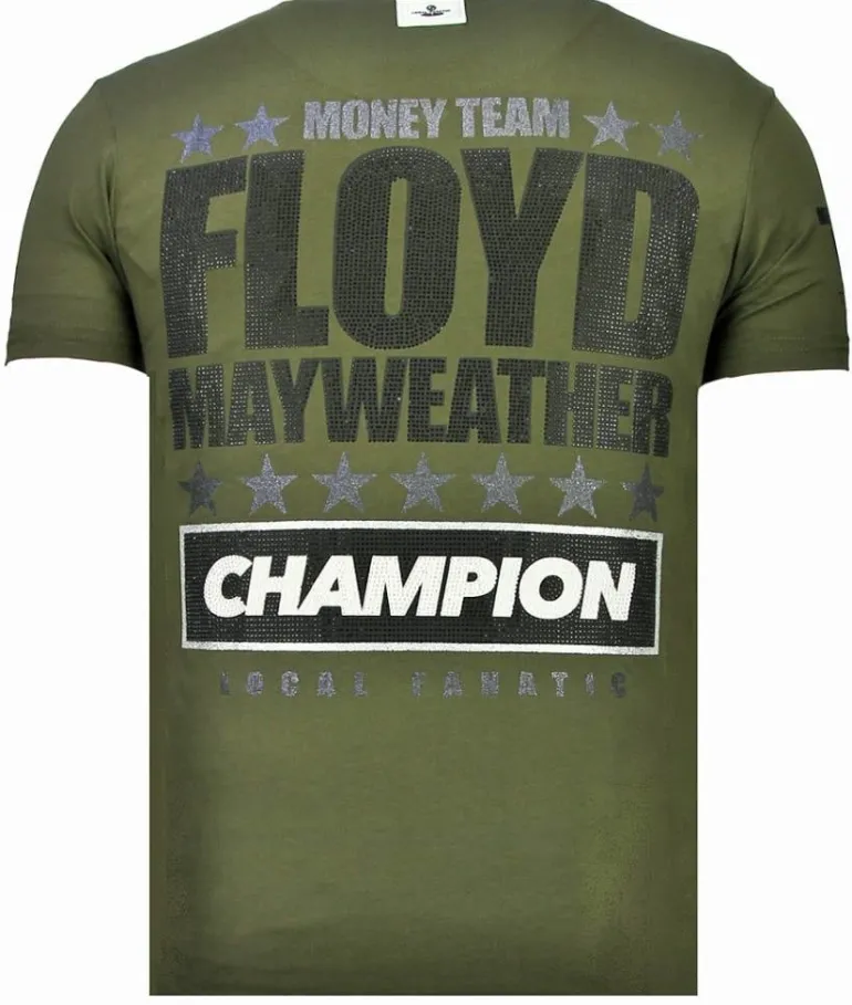 T-shirt Heren - Money Team Champion - Groen