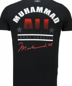 T-shirt Heren - Muhammad Ali - Zwart