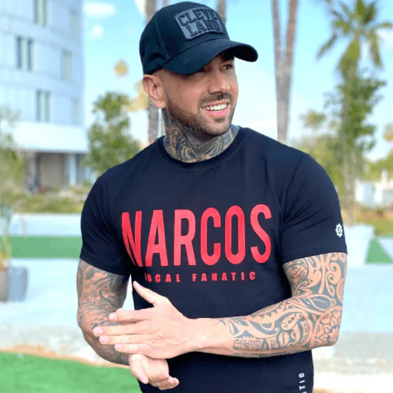 T-shirt Heren - Narcos - Zwart