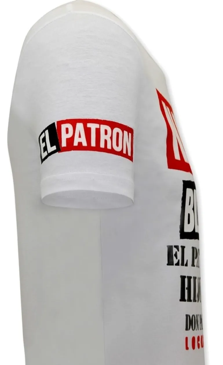 T-shirt Heren - Narcos Billionaire - Wit