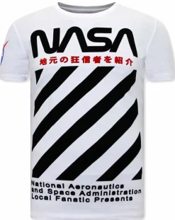 T-shirt Heren - NASA - Wit
