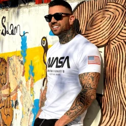 T-shirt Heren - NASA - Wit