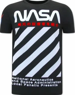 T-shirt Heren - NASA - Zwart
