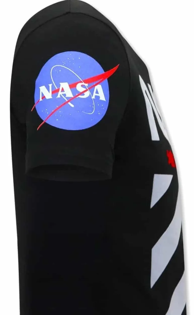 T-shirt Heren - NASA - Zwart