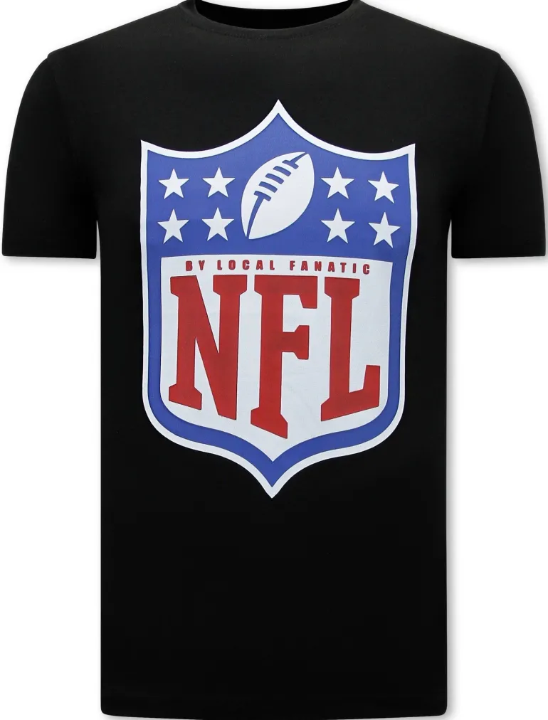 T-shirt Heren - NFL Football Teams - Zwart