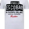 T-shirt Heren - Pablo Escobar - Wit