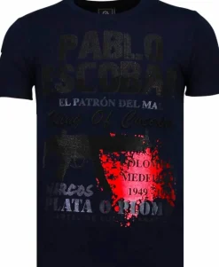 T-shirt Heren - Pablo Escobar Narcos - Zwart