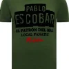T-shirt Heren - Pablo Escobar - Groen