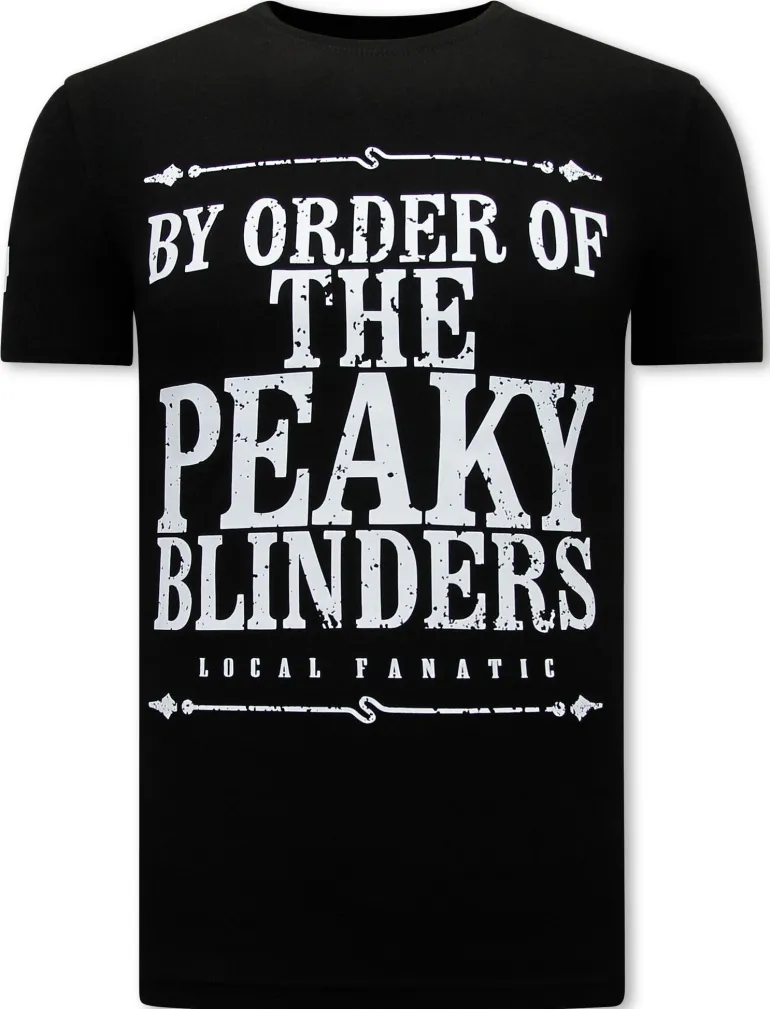 T-shirt Heren - Peaky Blinders - Zwart