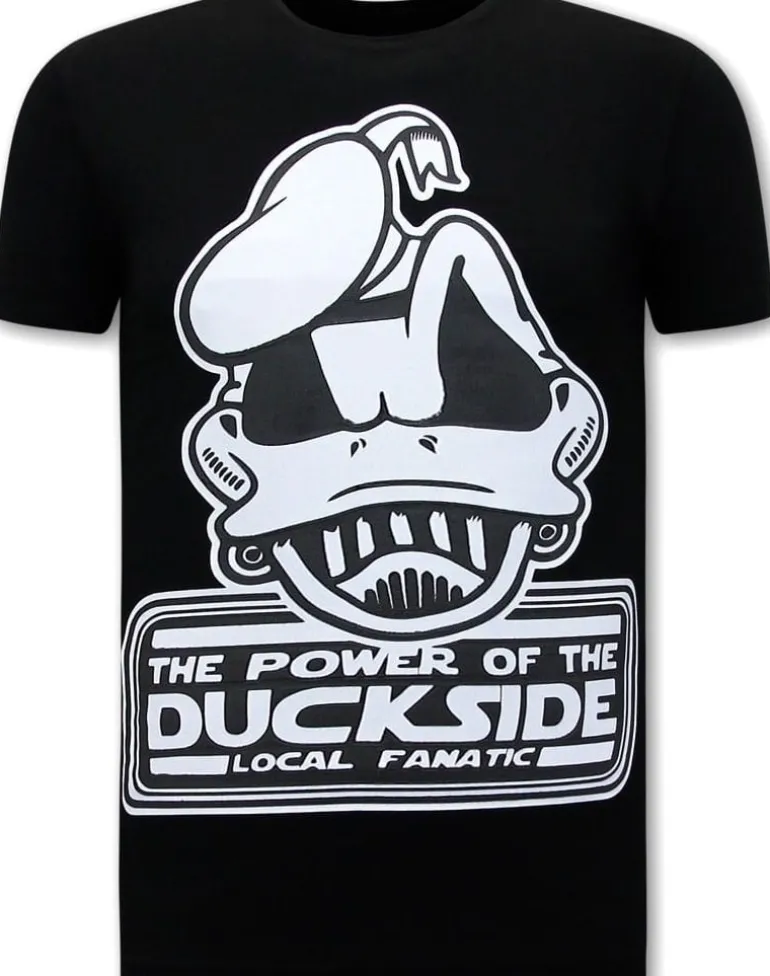 T-shirt Heren - Power Of Duckside - Zwart