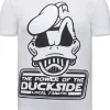 T-shirt Heren - Power Of Duckside - Wit