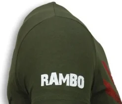 T-shirt Heren - Rambo - Groen