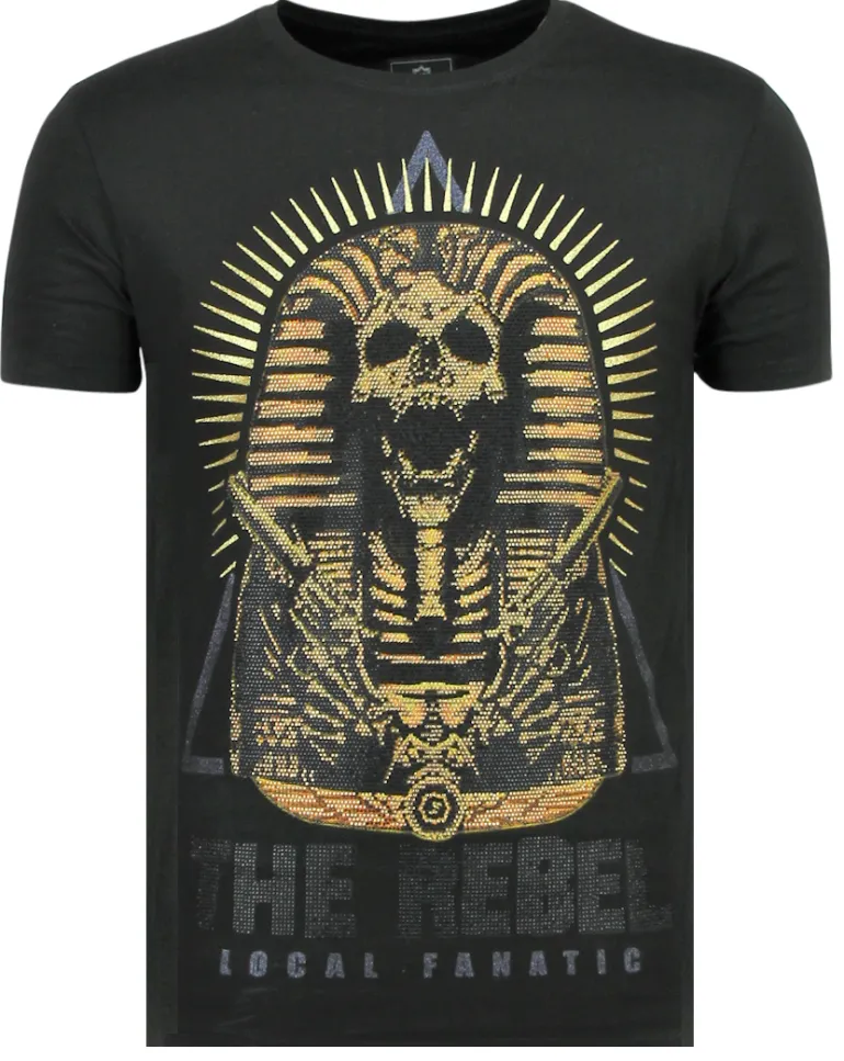 T-shirt Heren - Rebel Pharaoh - Zwart