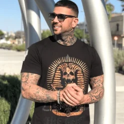 T-shirt Heren - Rebel Pharaoh - Zwart