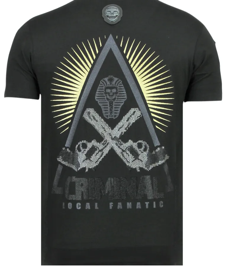 T-shirt Heren - Rebel Pharaoh - Zwart