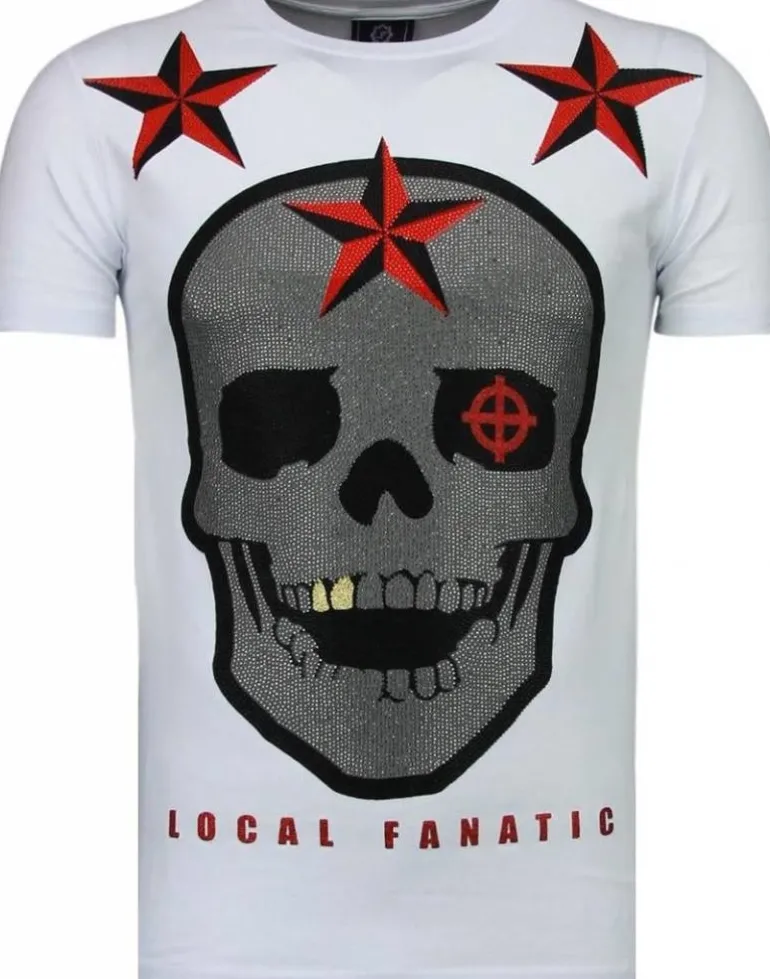 T-shirt Heren - Rough Player - Wit