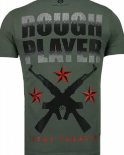 T-shirt Heren - Rough Player - Groen