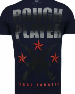 T-shirt Heren - Rough Player - Blauw