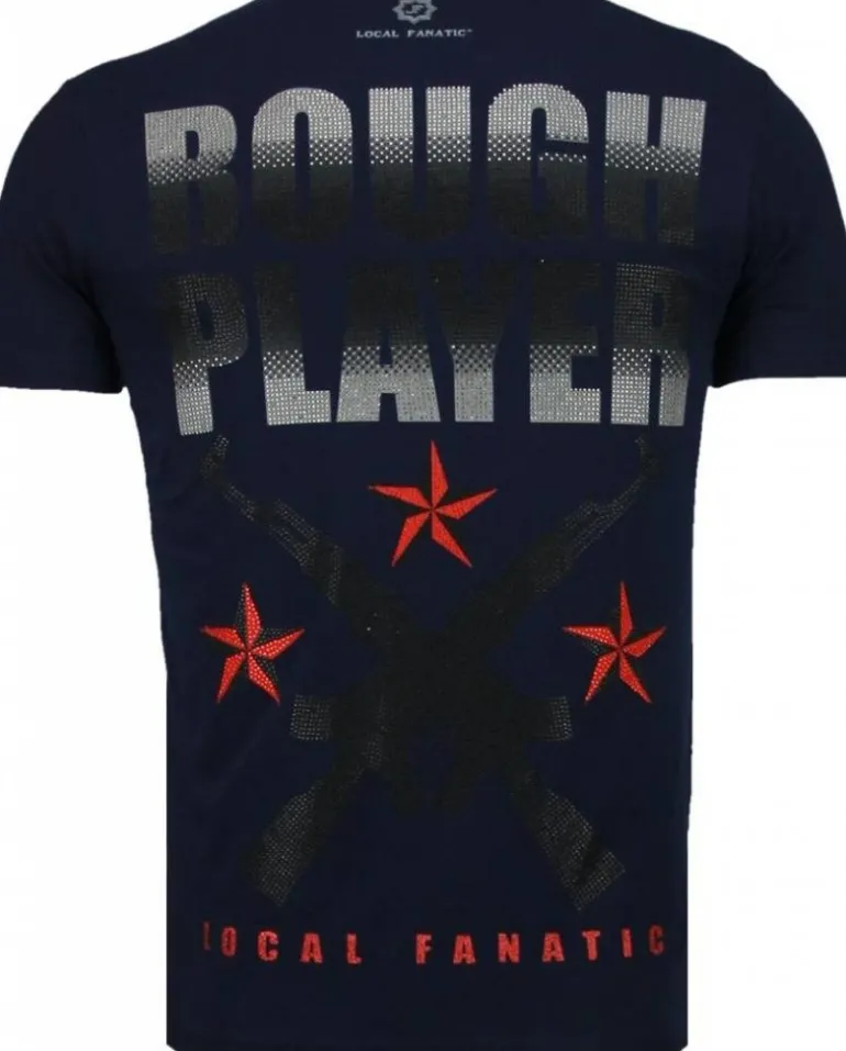 T-shirt Heren - Rough Player - Blauw