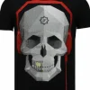 T-shirt Heren - Skull Beat - Zwart