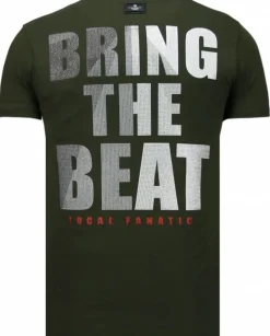 T-shirt Heren - Skull Beat - Groen