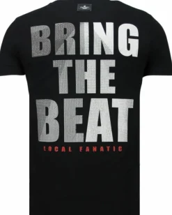 T-shirt Heren - Skull Beat - Zwart