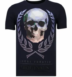 T-shirt Heren - Skull Originals - Blauw