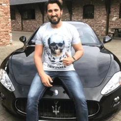 T-shirt Heren - Skull Originals - Grijs