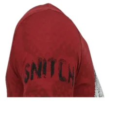 T-shirt Heren - Skull Snake - Bordeaux