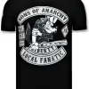 T-shirt Heren - Sons Of Anarchy - Zwart