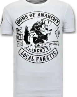 T-shirt Heren - Sons Of Anarchy - Wit