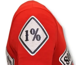 T-shirt Heren - Sons Of Anarchy - Rood